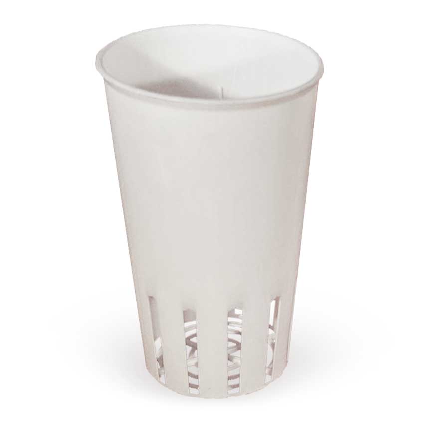 GROW-POT – 80MM SLOTTED WITH UV – REUSABLE WHITE TALL