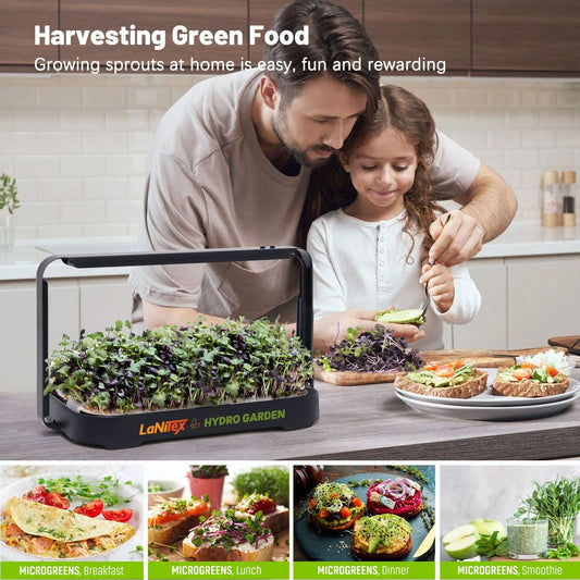 LaNiTex Smart Microgreen Kit black metal style