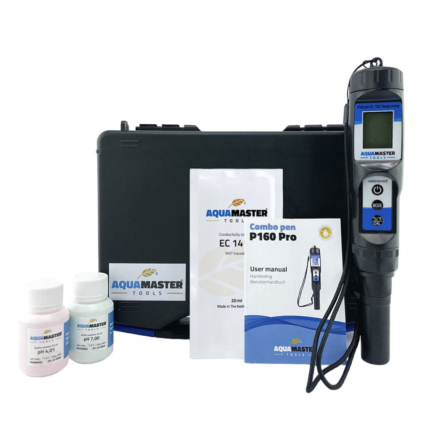 Aquamaster P160 PRO Combo PH – EC – PPM – TDS – Temperature Meter