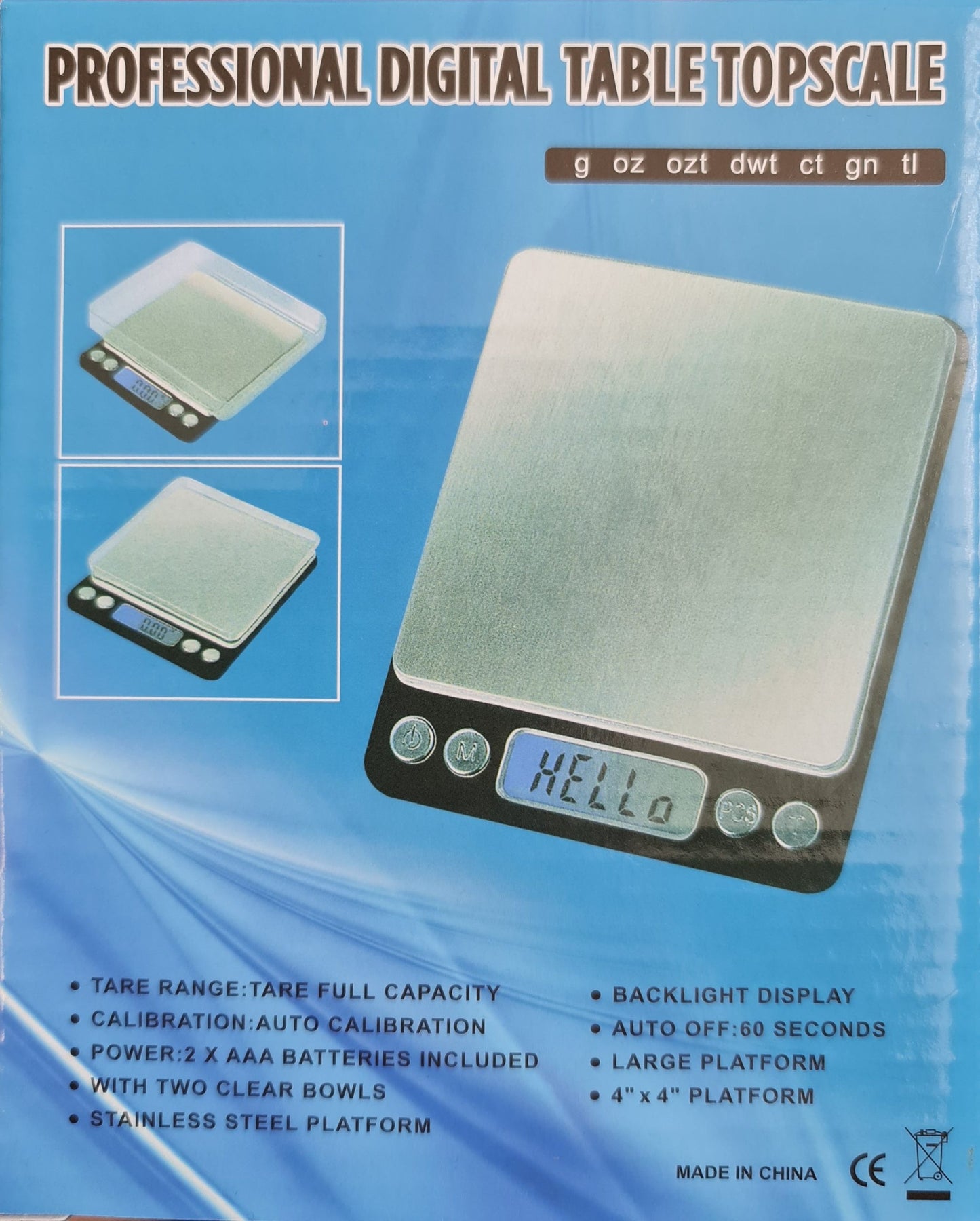 Professional Digital Scale 500GM TO 0.01 GM S/Steel – Auto Off