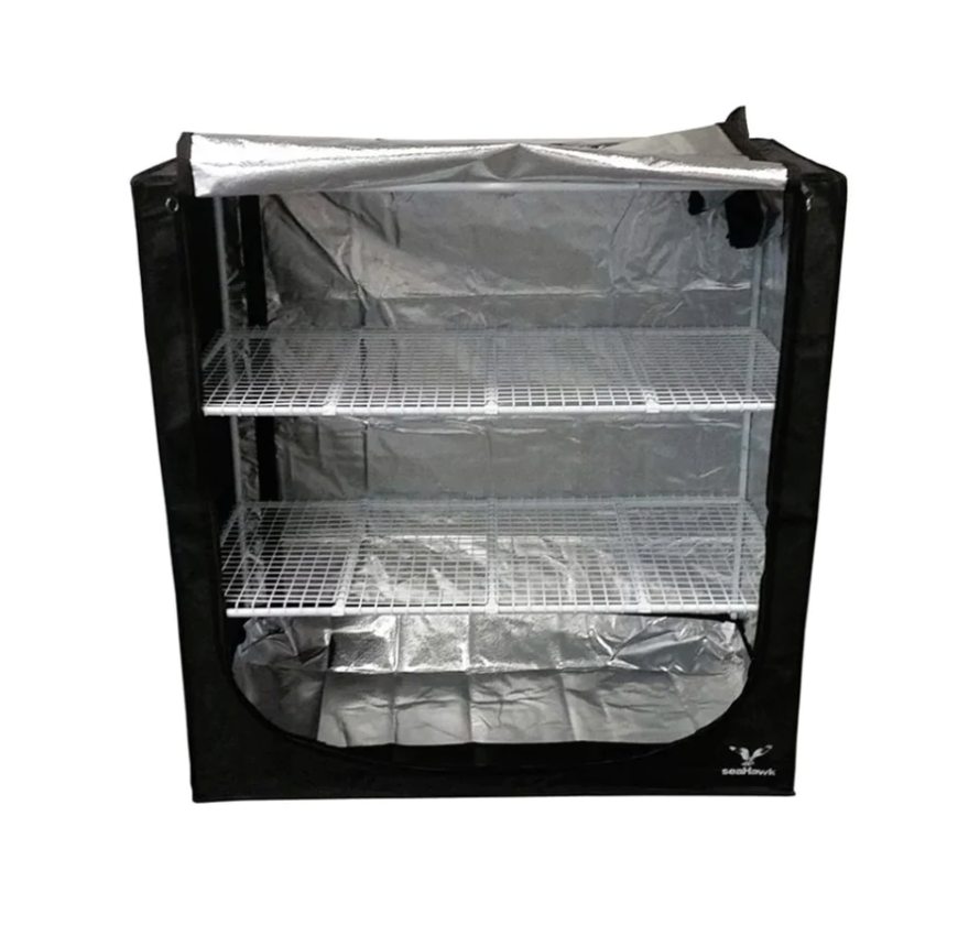 SEAHAWK Propagation Clone Tent Inc Racks (1.2 X 0.6 X 1.2m)
