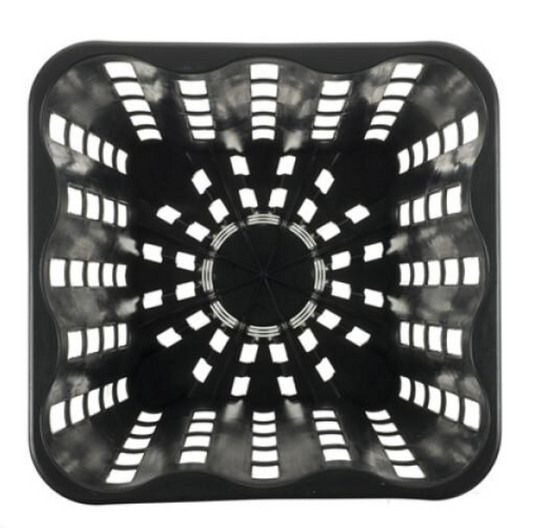 Vaso Antisprial Square (20x20x25) 6.5L Black