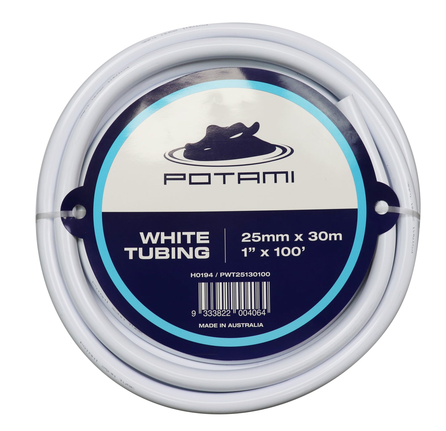 WHITE TUBE - 25mm/1"" (30 meter roll)