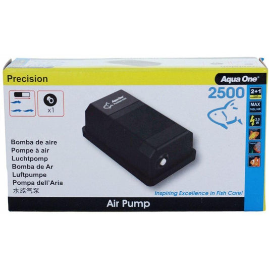 Aqua One Air Pump SR-2500 - 160 L/HR - Single Outlet