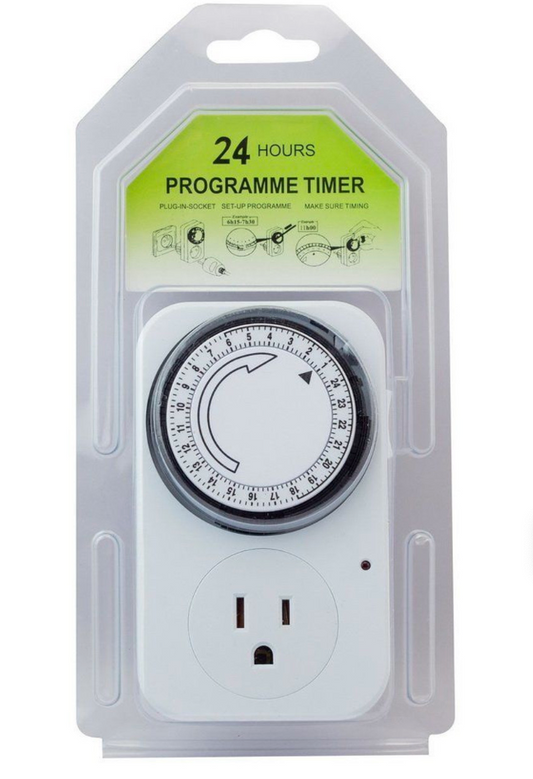TIMER - MECHANICAL - 24 HOUR DIAL - 15 MINUTE INCREMENTS