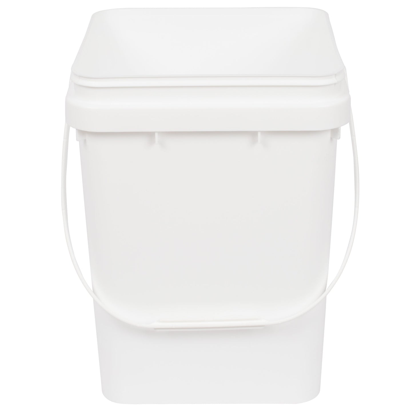 10L Square Pail White Plus Lid