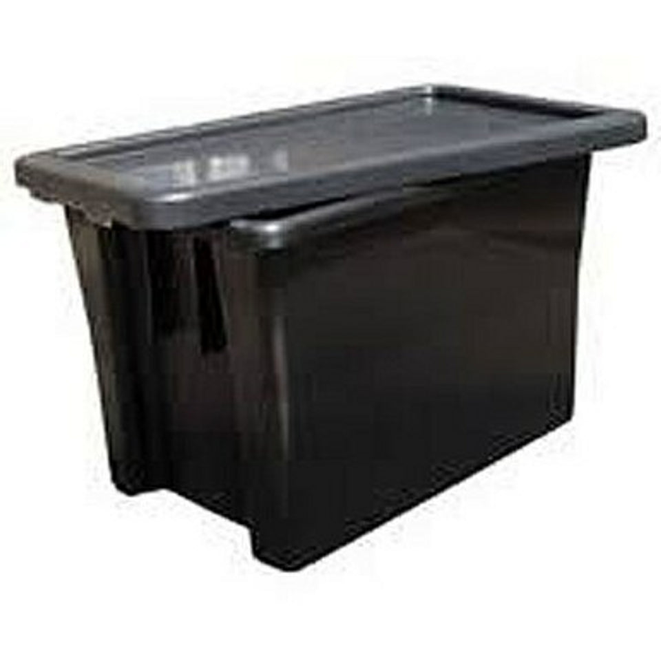 STACK & NEST CRATE BLACK TANK 32 LITRE 643 X 410 X 200 HIGH