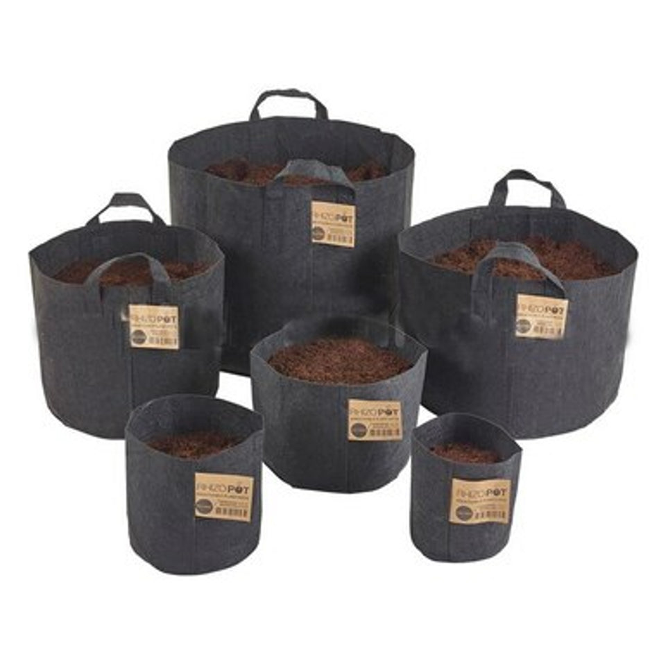 RHIZO-POT 23 LITRE WITH HANDLES 32 X 32 X 29CM HIGH