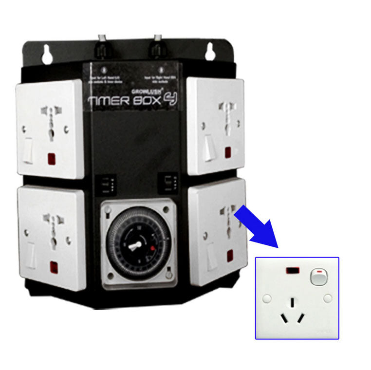 Timer Box - Four Outlet by GROWLUSH