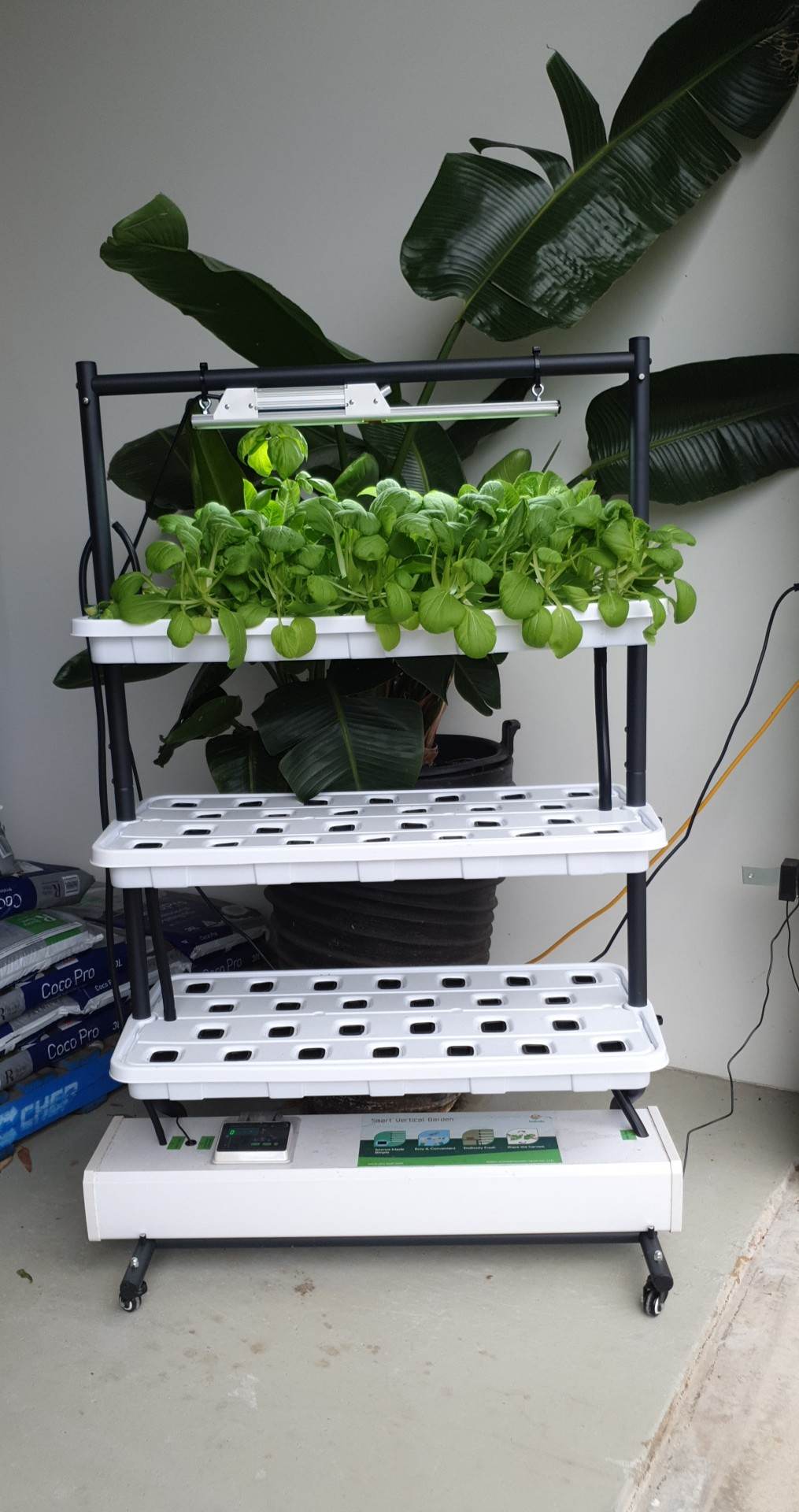 PRO LEAF SMART VERTICAL HYDROPONIC GROW SYSTEM 1600x900 | BUILT-IN IRRIGATION TIMER | NO LED