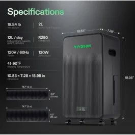 VIivosun Aerodrain D12 Dehumidifier