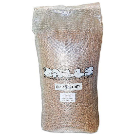 BALLS EXPANDED CLAY 8MM TO 16MM 50 LITRE BAG