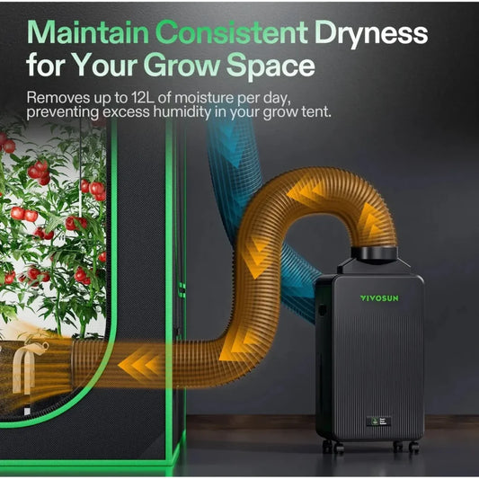 VIivosun Aerodrain D12 Dehumidifier