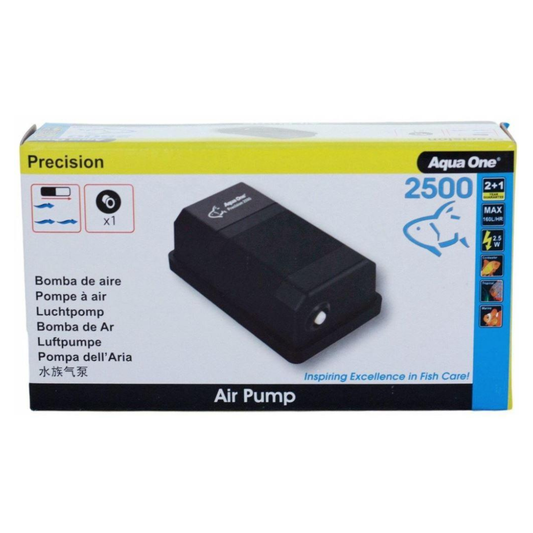 Aqua One Air Pump SR-2500 - 160 L/HR - Single Outlet