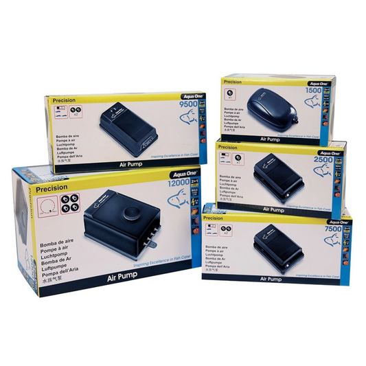 Aqua One Air Pump Precision SR-9500 – 400 L/hr– Twin Outlet