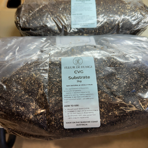 Fleur de Fungi – CVG Mushroom Substrate Grow Bag (2kg)