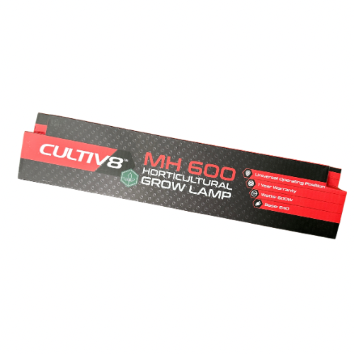 Cultiv8 MH 600 Watt Metal Halide Horticultural Grow Lamp E40 Thread