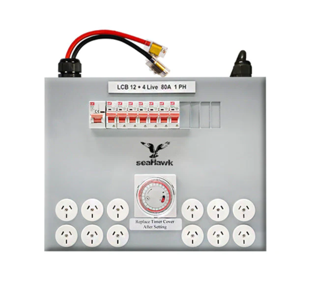 LIGHT CONTROL BOARD. 12 OUTLET + 4L