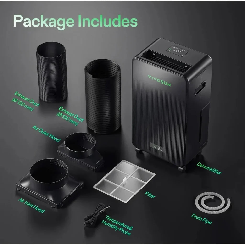 VIivosun Aerodrain D12 Dehumidifier