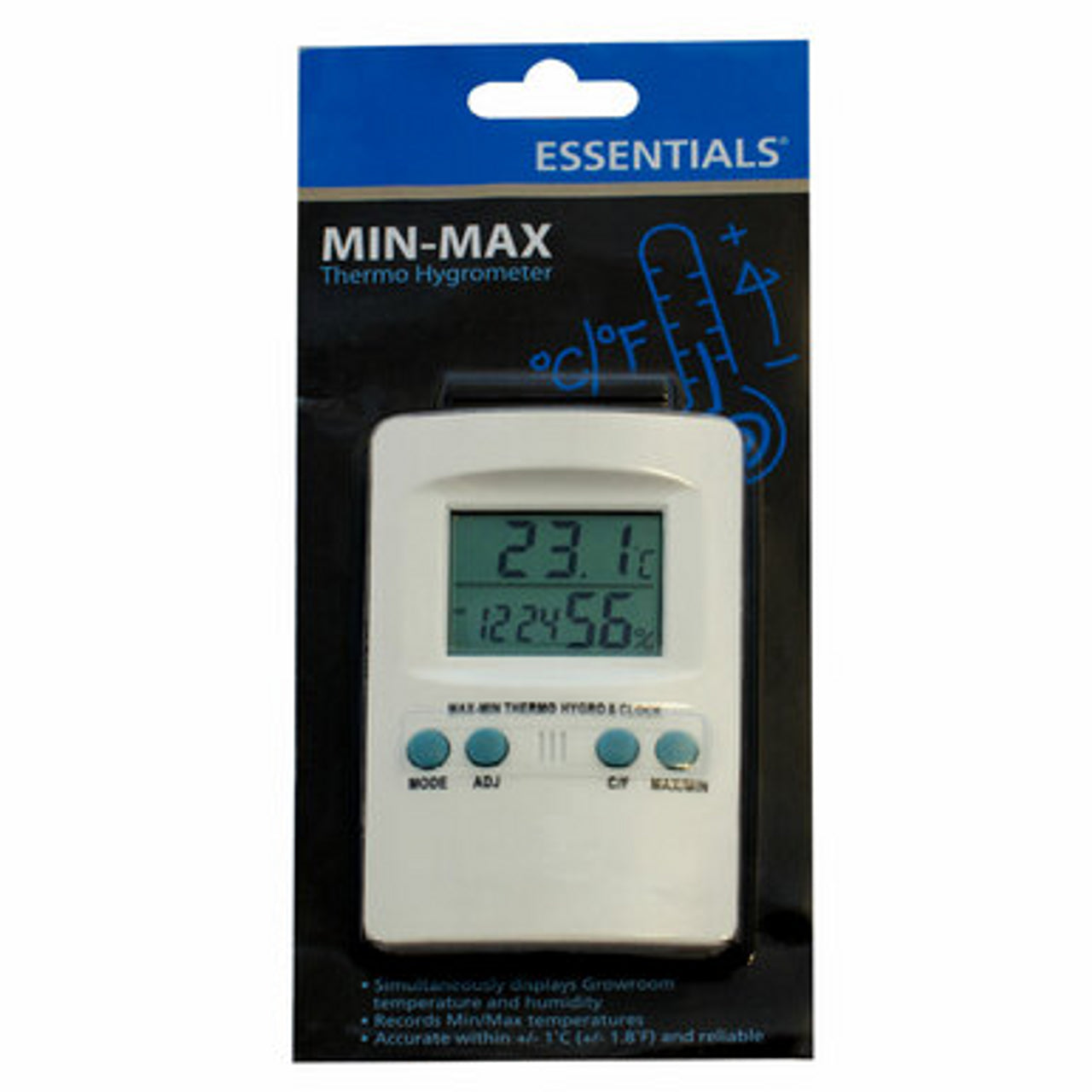 ESSENTIALS DIGITAL MAX - MIN - THERMO - HYGROMETER