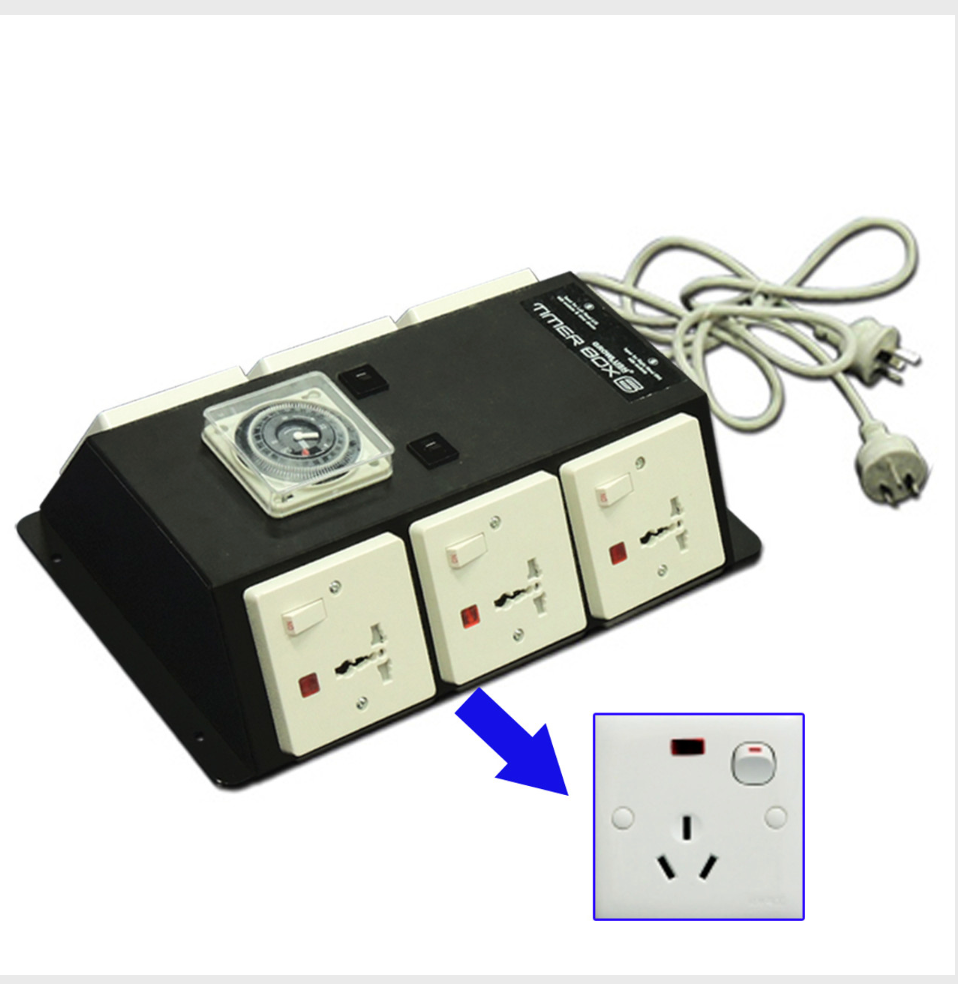 Timer Box - Six Outlet Contactor for hydroponics